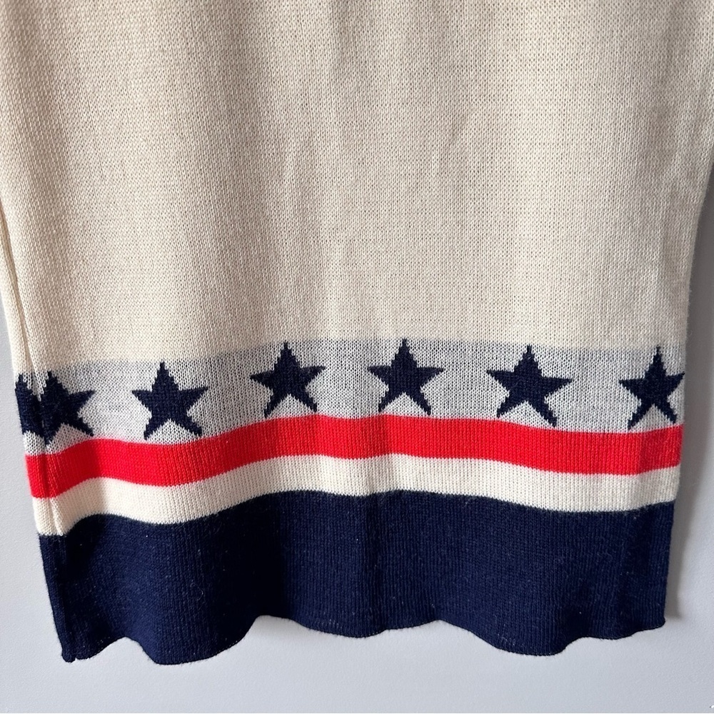 Vtg Jonathan Logan Wool Blend Nautical Sweater Vest Sz XS Coastal Grandma Preppy - Picture 3 of 15